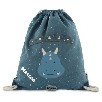sac de gym personnalisé, triceratops de trixie baby