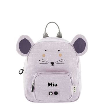petit sac à dos maternelle souris à personnaliser avec prénom enfant