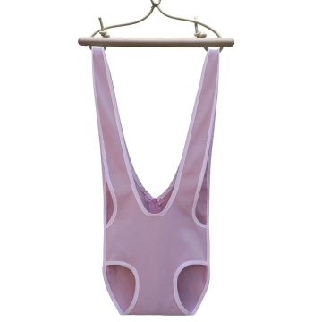 Sautoir Coton Bio Zébulette, harnais sauteur bébé, rose, Petite Planète