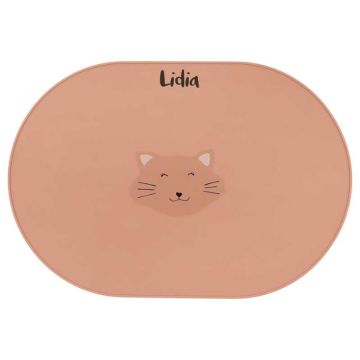 set de table enfant antidérapant, chat de trixie baby