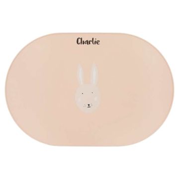 set de table lapin rose de trixie baby