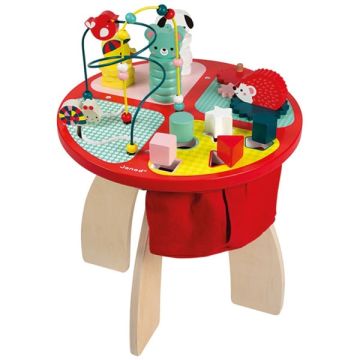 Table d'activités Jouet en bois, Gros Cadeau Enfant 1 an Baby Forest Janod, Magasin Suisse