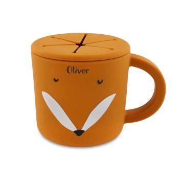 tasse à gouter ou snack pour bébé, renard de trixie baby