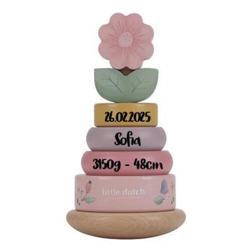 tour à empiler little dutch, en bois, cadeau à personnaliser