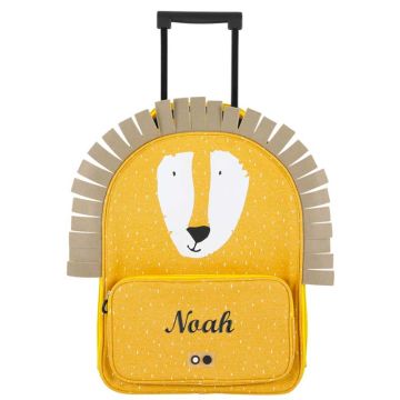 valise lion pour enfant, à personnaliser avec prénom enfant