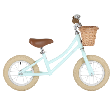 Draisienne Bobbin Garçon ou Fille dès 2 ans, Vélo menthe 12 pouces sans Pédale style retro Gingersnap, Livraison Gratuite