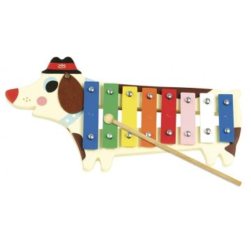 Xylophone Métallophone Chien Jouet Instrument Musique Vilac