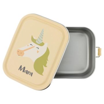 boite à gouter personnalisée pour petite fille fan des licornes