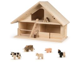 Ferme Trauffer en Bois neutre 100% Suisse, Jouet Durable Enfant dès 2 ans, Qualité Suisse, Livraison Gratuite