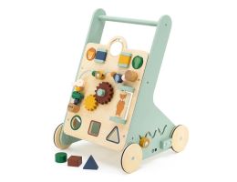 chariot a pousser en bois, de la marque trixie baby