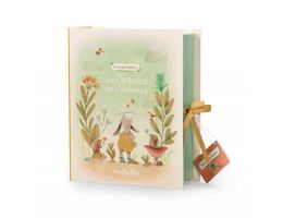 coffret trésors de naissance moulin roty, trois petits lapins