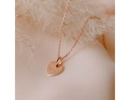 collier pendentif coeur à personnaliser avec initiale