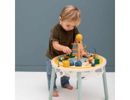 table activites bébé en bois, cadeau bébé 12 mois