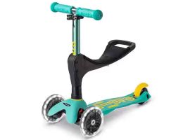 mini micro trottinette pour enfant, roues led lumineuses, eco