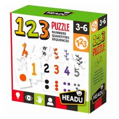 Puzzle 1-2-3, Montessori, Jeu 3 à 6 ans