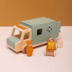 ambulance jouet en bois