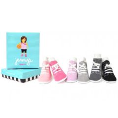 Petit Cadeau Naissance Fille Coffret Chaussettes Jenny's Trumpette, 0-12 mois