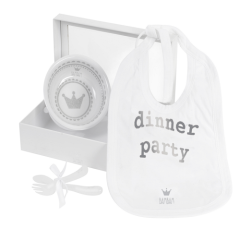 Coffret Repas Bébé Dinner Party Garçon ou Fille, Cadeau Naissance Bambam