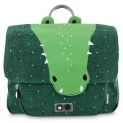 cartable première rentrée scolaire, crocodile