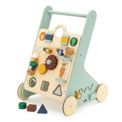 chariot a pousser en bois, de la marque trixie baby