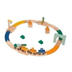 circuit de train en bois