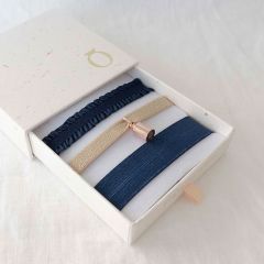 coffret bracelet personnalisé, petit poids or rose