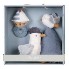 coffret naissance, little dutch, sailor petit marin, avec doudou à broder