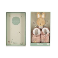 coffret chaussons et bracelet sonore pour la naissance de bébé