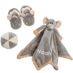 coffret naissance teddykompaniet, à personnaliser, doudou éléphant