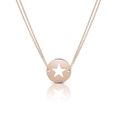 Collier Maman Or rosé avec Etoile, Cadeau pour future Maman, Cadeau Naissance à personnaliser, Aaina & Co, Livraison Gratuite