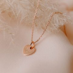 collier pendentif coeur à personnaliser avec initiale