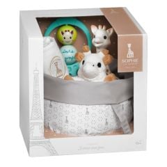 Coffret de naissance Sophie la Girafe, Corbeille, cadeau de naissance