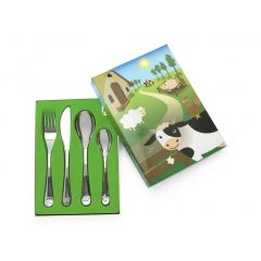 Services acier inoxydable Animaux de la Ferme, Coffret Cadeau pour enfant à graver Zilverstad, Boutique en ligne Suisse