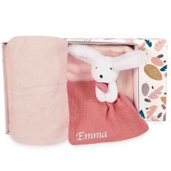 doudou et compagnie, coffret naissance bébé fille