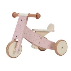 tricycle bébé fille, en bois de la marque Little Dutch