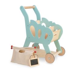 Caddie de Courses Le Toy Van, Bois et Tissus, Garçon ou Fille dès 3 ans, Livraison Gratuite, Boutique Suisse