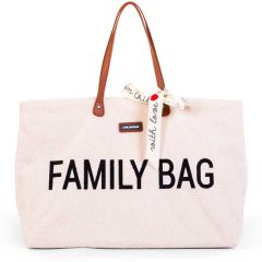 Family Bag Grand Sac à Langer pour toute la famille, Teddy blanc, Childhome, Boutique en Ligne Suisse 