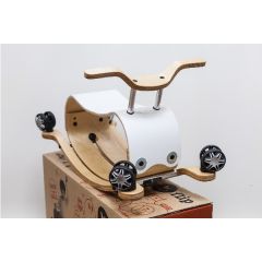 Trotteur pour bébé et jouet à bascule Wishbone Flip 2 en 1 blanc