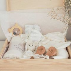 grand coffret naissance, maylily, beige