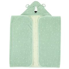 serviette de bain XL pour bébé, ours polaire