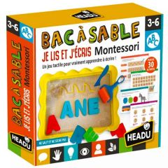 jeu montessori, bac à sable pour apprendre à écrire, jouet pour les enfants de 3 à 6 ans