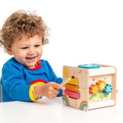 Cube En Bois d'activités, Idée Cadeau Premier Age, dès 2 ans, Le Toy Van