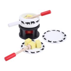 Spielba Jouet Set à Fondue en bois dès 3 ans, Idée Cadeau Suisse