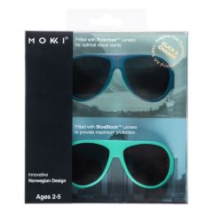 LUNETTES DE SOLEIL BLEU 2-5 ANS CLICK & CHANGE, marque mokki
