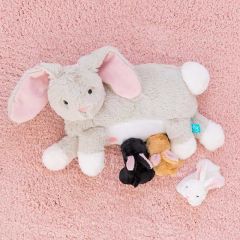Peluche ultra douce, Lapin avec ses petits, Manhattan Toys, Idée Cadeau 