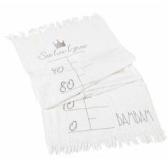 Serviette Toilette Bébé Toise  "See How I Grow" Cadeau Naissance Original Bambam