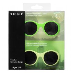 Lunettes Mokki pour 0-2 ans, système Click & Change, 100% sans BPA, vert