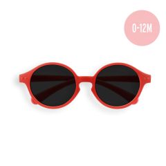 Lunettes soleil pour bébé, 100% protection UV et verres polarisés, Izipizi rouge