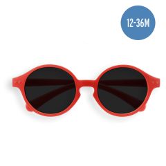 Lunettes soleil pour enfant 12-36 mois, verres polarisés, Izipizi rouge