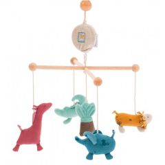 Mobile Bébé avec musique, Animaux Jungle Moulin Roty, Livraison Gratuite